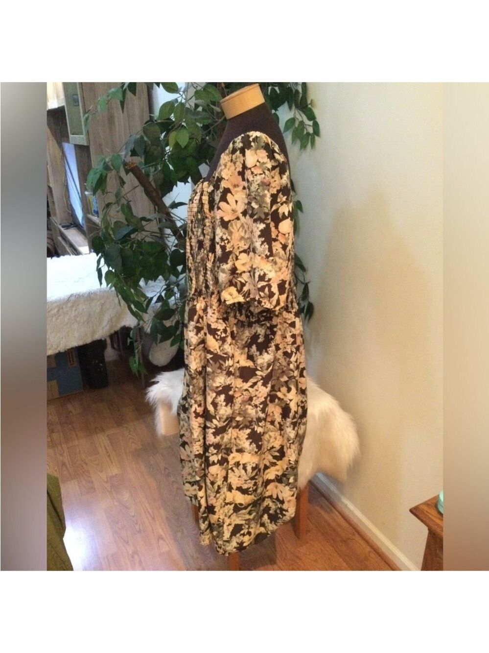 Maurice’s floral square neckline short sleeve midi dress Woman’s 3X - Picture 8 of 13